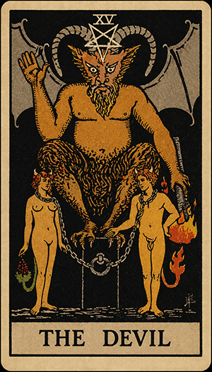 Die Tarotkarte "Der Teufel