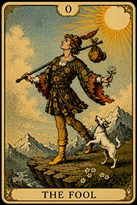 TarotCards.io | The Fool Tarot Card Meaning: A New Adventure, or Danger In Disguise?