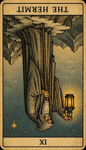 TarotCards.io | Die Bedeutung der Tarotkarte „Der Eremit“: Höre auf deine innere Stimme
