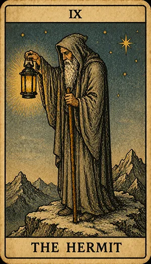 Der Eremit (gerade)