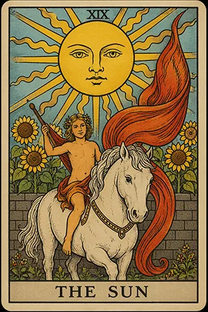 La carta del Sol del Tarot