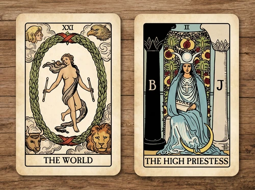 TarotCards.io | Die Bedeutung der Tarotkarte „Die Welt“ – Die Karte der Vollendung