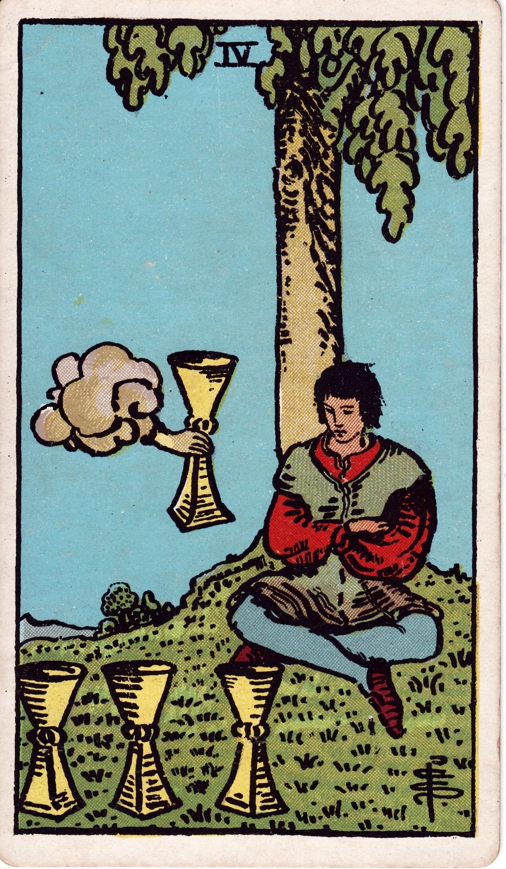 Four of Cups Tarot Card Meaning: Overcoming Apathy & Embracing New Opportunities