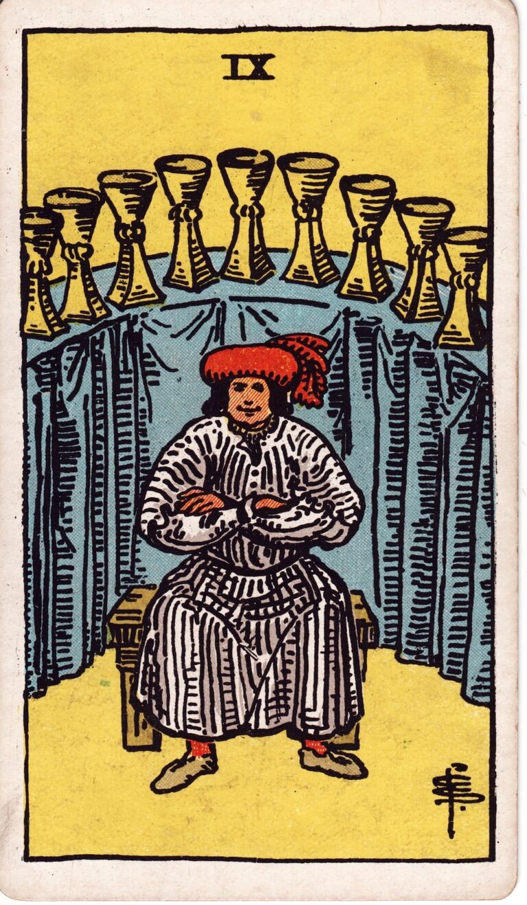 Nine of Cups tarot card