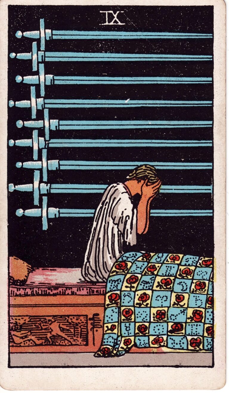 Nine of Swords tarot card