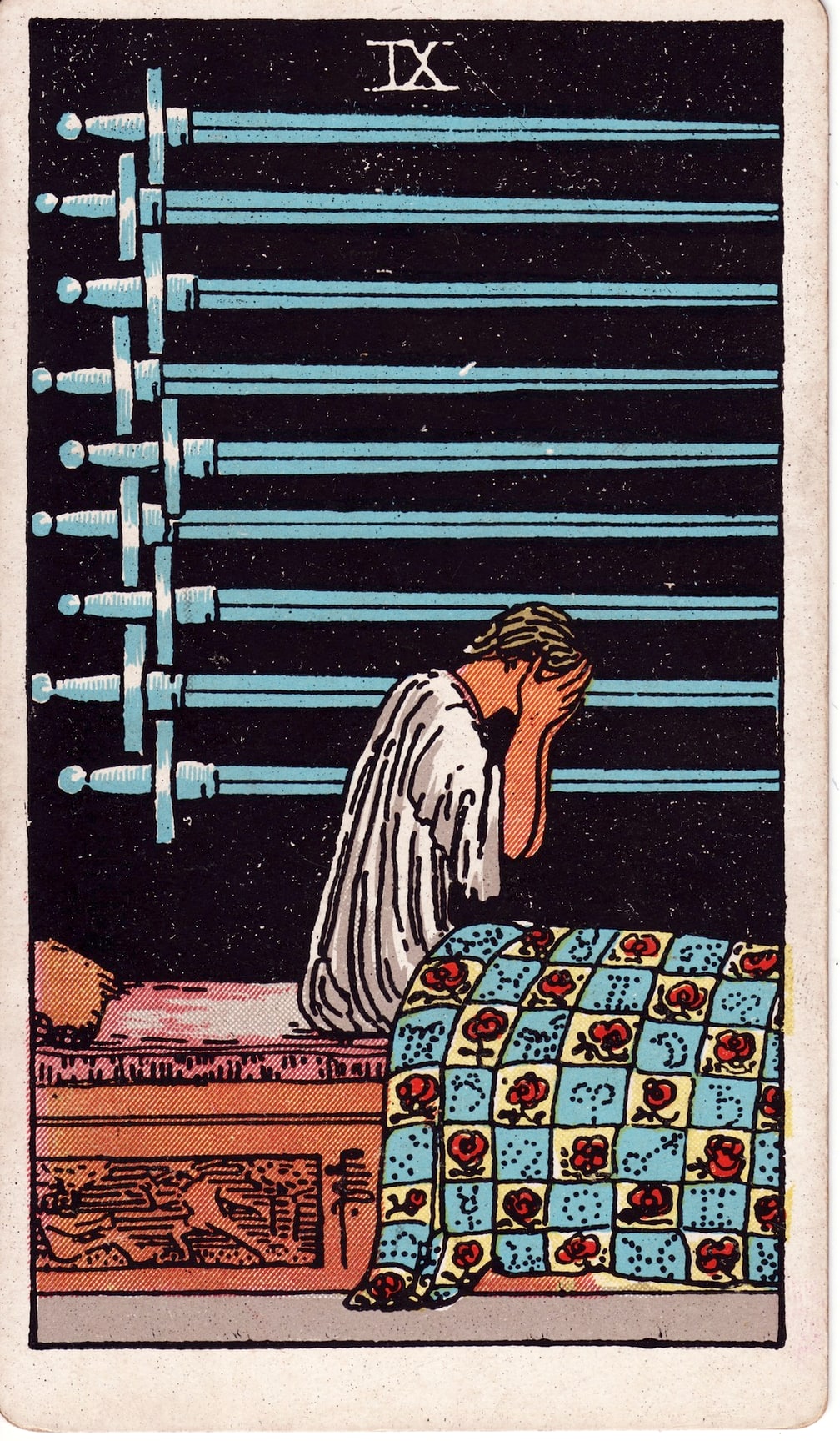 Nine of Swords Tarot Card Meaning: Anxiety and Despair