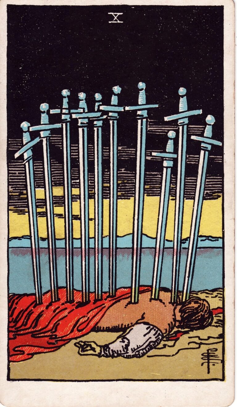 Ten of Swords tarot card