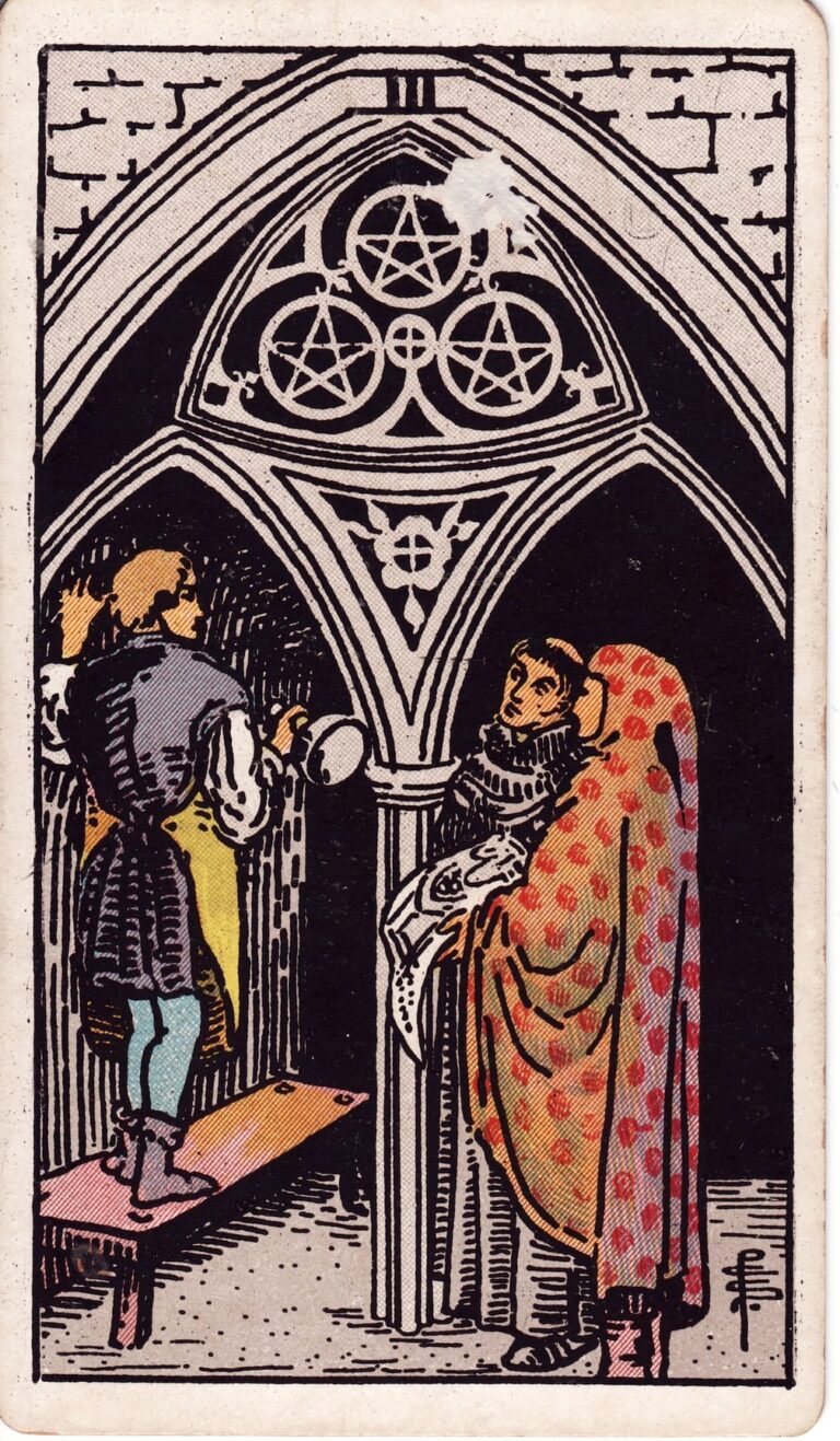 Three of Pentacles tarot card