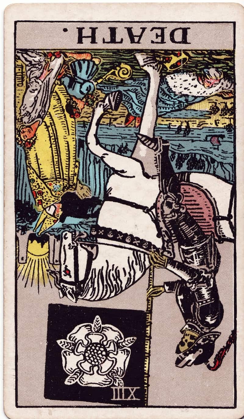 Death reversed tarot card