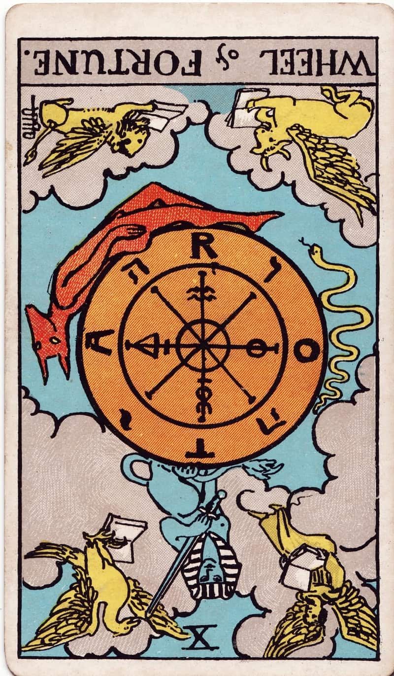Wheel of Fortune reversed tarot card